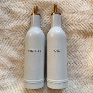 Hearth & Hand 2pc Oil and Vinegar Stoneware Bottle Set